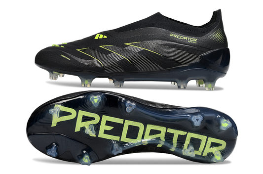 Predator Elite Laceless FG Black/Green