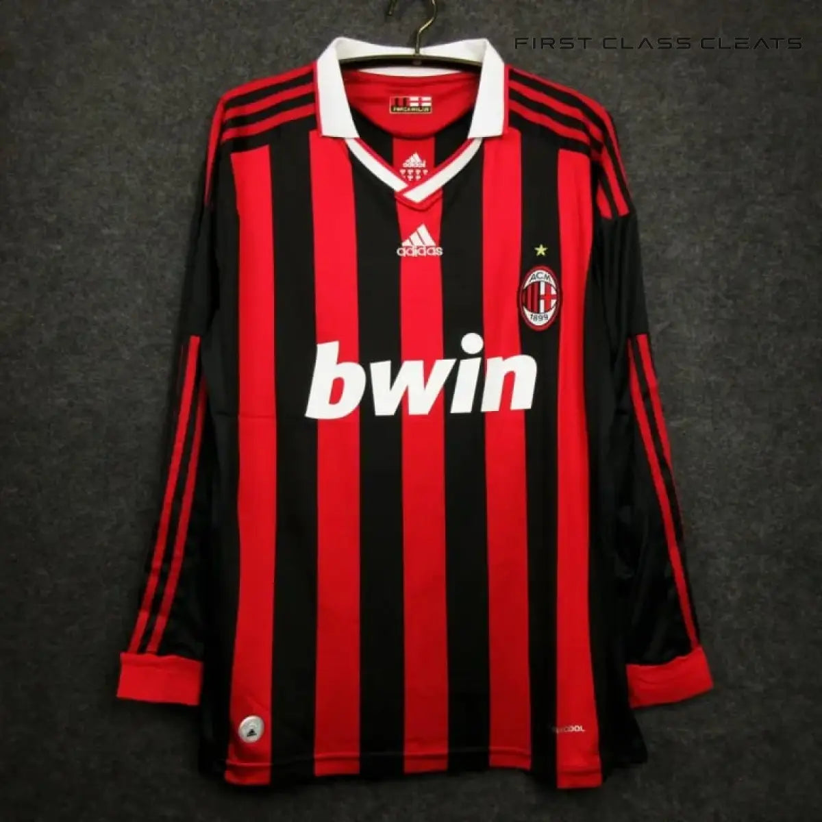 2009-2010 AC Milan Home Kit Long Sleeve