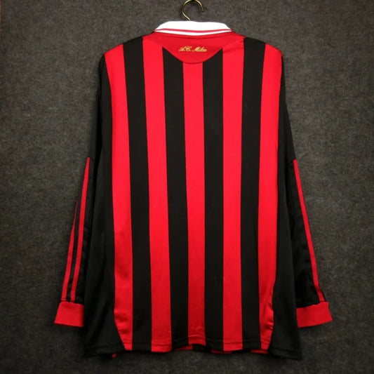 2009-2010 AC Milan Home Kit Long Sleeve