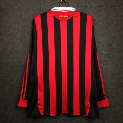 2009-2010 AC Milan Home Kit Long Sleeve