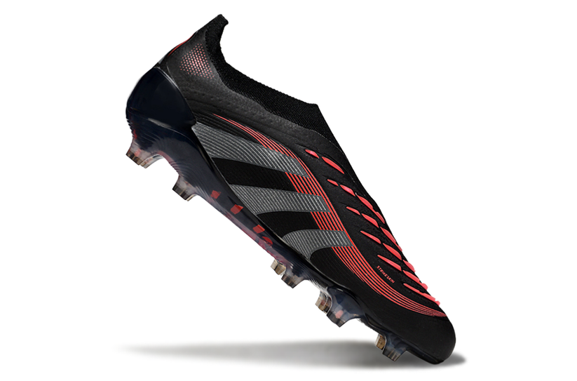 Predator Elite Laceless FG Black/Red