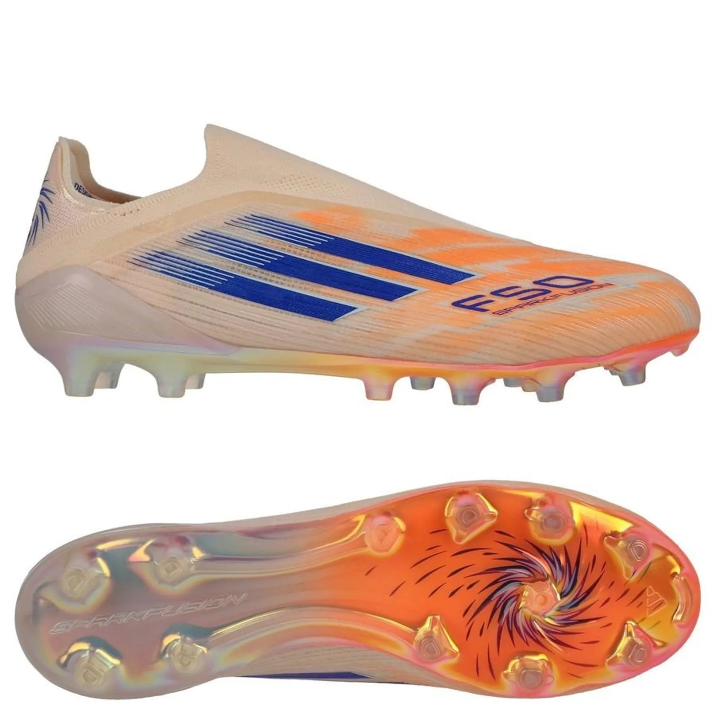 F50 Sparkfusion Elite Laceless FG Coral Blaze
