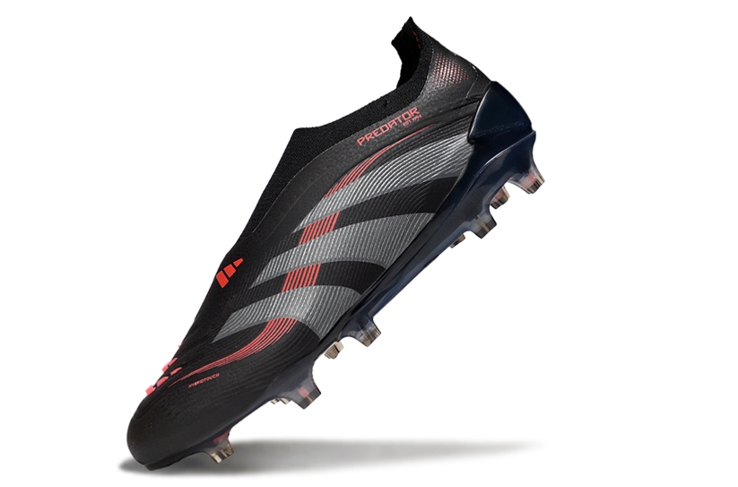 Predator Elite Laceless FG Black/Red
