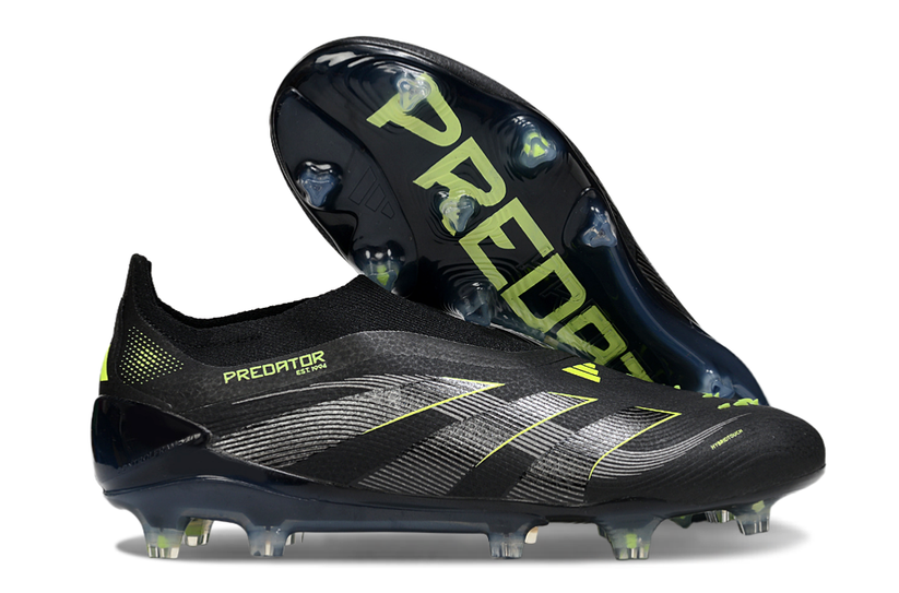 Predator Elite Laceless FG Black/Green