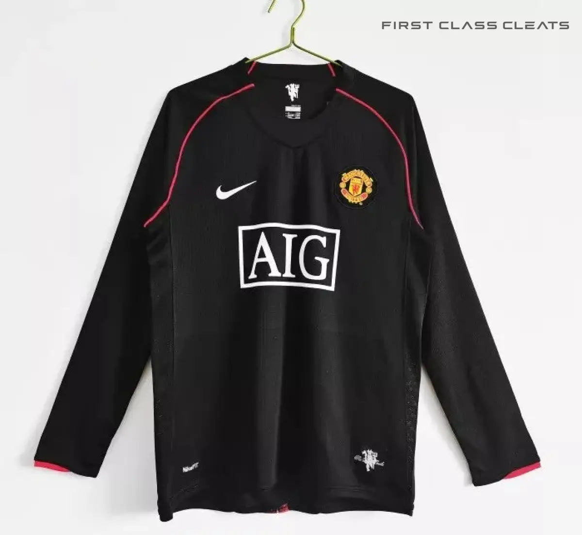 Manchester United Away Long Sleeve Retro Jersey 2007/08