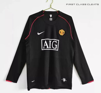 Manchester United Away Long Sleeve Retro Jersey 2007/08