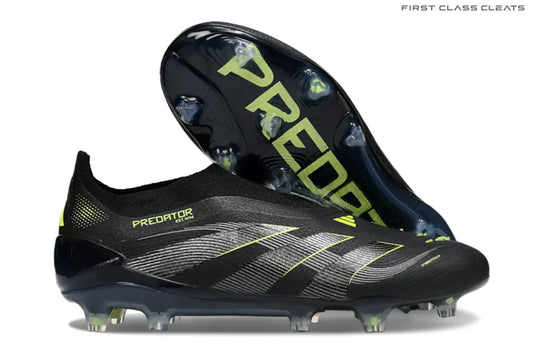 Predator Elite Laceless FG Black/Green