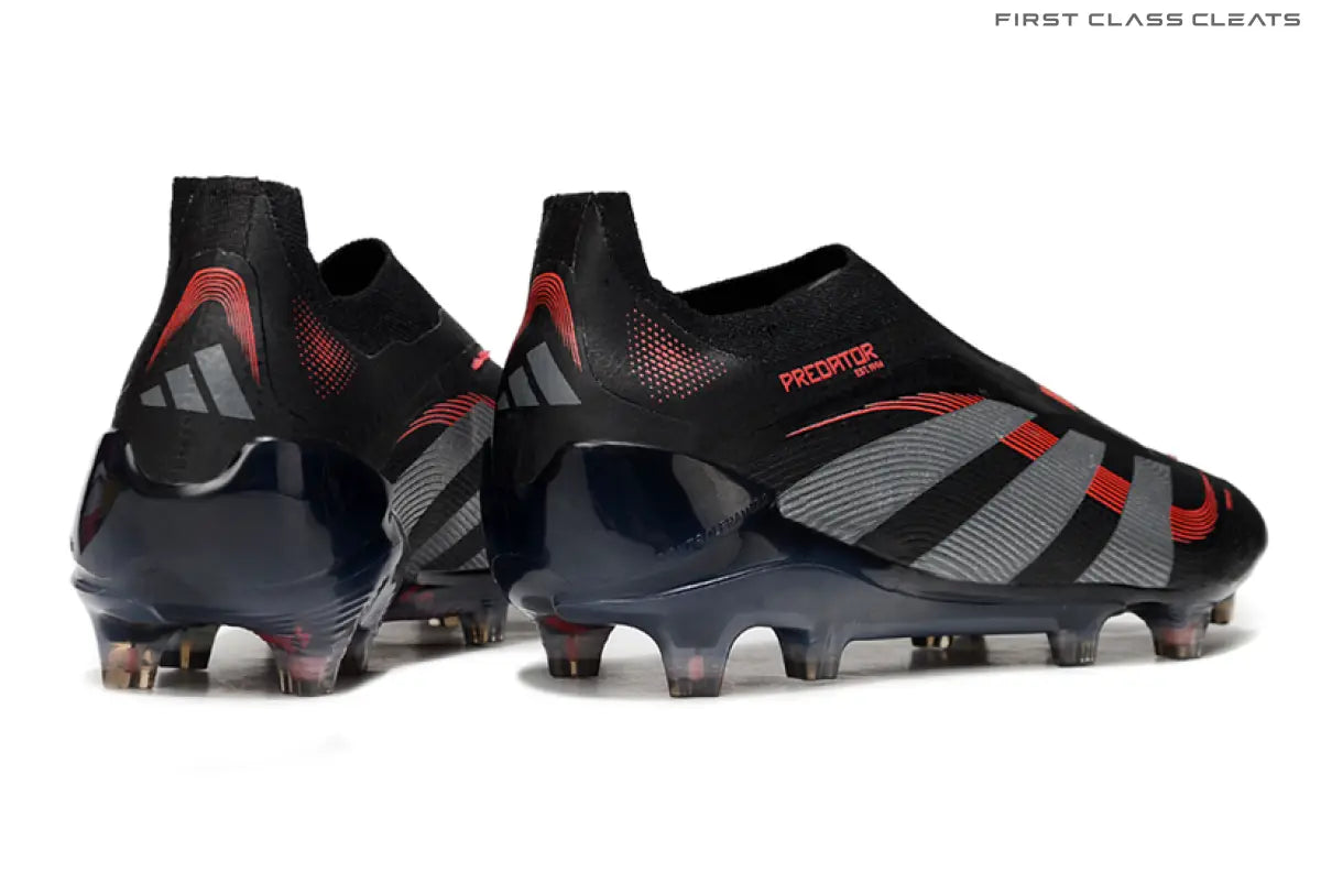 Predator Elite Laceless FG Black/Red