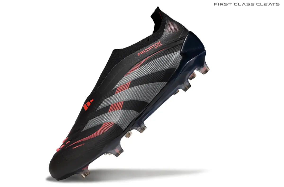 Predator Elite Laceless FG Black/Red