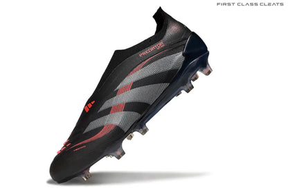 Predator Elite Laceless FG Black/Red